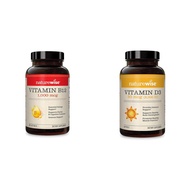Vitamin B12 1000mcg 360 Softgels and Vitamin D3 2000iu 360 Count for Energy, Immunity and Bone Suppo