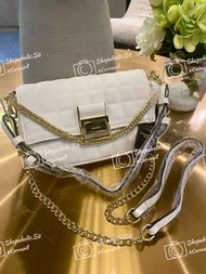 【Free SF🚛】🆕White/Black Aldo 3 Straps Multiple Functional Bags Women’s Hang Bag Crossbody Clutch Shou