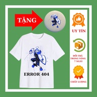 Boys' T-shirts, girls' T-shirts, Error 404 Sans model, all sizes from 10kg to 90kg, Error Sans badge