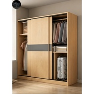 MIO E0 Grade Solid Wood Sliding Wardrobe, Bedroom Closet, Customizable, Free Delivery Singapore