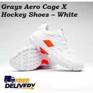 GRAYS AERO CAGE HOCKEY SHOES – WHITE