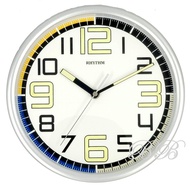 100% ORIGINAL RHYTHM Silent Glow in the Dark Analogue Wall Clock (Jam Dinding Bercahaya) CMG596 RTCM