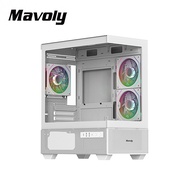 【Mavoly 松聖】4070B+ 海景房 電腦機殼-白
