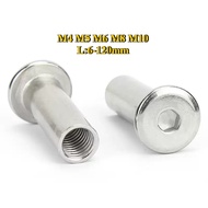 [BY-XSP] Hexagon Socket Nut Furniture Nut 304 Stainless Steel Splint Chamfering Lock Nut Furniture S