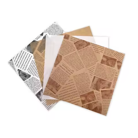100/1000 Pcs Oil-Proof Papers for Wrapping Burger Bread Fried Food Sandwich Packaging Fryer Air Baki