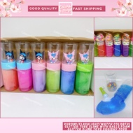 Kuromi/Flashlight/Watch Colorful Glitter Tube Slime with Balls Foam Glitter Slime Toys Squishy Toys