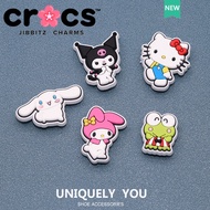 Jibbitz cross charm hello Kitty Shoe Buckle Kuromi Cinnamon Dog Cute Cartoon Shoes Accessories