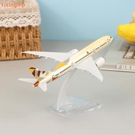 [risingmp] 16cm Boeing Etihad 787 Alloy Airplane Plane Model Toy Diecast Airplane Model For Gift Col