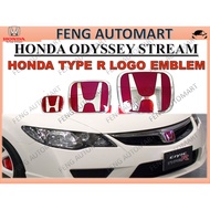 Honda ODYSSEY RB RC STREAM RN Red Silver LOGO EMBLEM