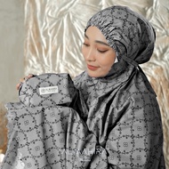 Mukena KHALIFA Series Laser Cut | Mukena Travelling pouch Motif | Mukena Motif Resleting Dagu