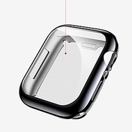 Ốp Case TPU Mạ Chrome & Kính Cường Lực Dẻo cho Apple Watch Series 6 / Apple Watch Series 5/ SE/ 4 Si