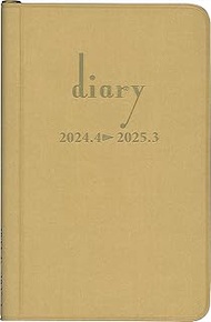 Hakubunkan No. 4248 Notebook, Beginning in April 2024, Weekly Horizontal Line Pocket Diary, Gold