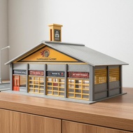 [lzdjlmy2ua] 1 87 Building Playset DIY Model Kit Modular Miniature Garage Construction for City Scen