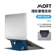 MOFT X黏貼散熱孔款隱形筆電支架/ 皮革款/ 藍色