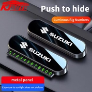 Suzuki Car Phone Number Card Temporary Parking Card Plate Can Be Hidden Telephone Number with 5 Sets