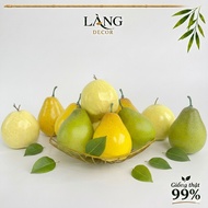 Premium pear fake fruit - 99% real model VIP photography props