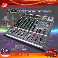 SOUNDWAVE STAGE AUDIO 6 / 8 CHANNEL PROFESSIONAL AUDIO MIXER W BLUETOOTH & USB PORT MIXER PENGADUN A