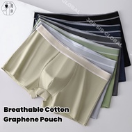 Joe Sir Men Cotton Boxer Briefs, Breathable Soft Stretch Underwear with Comfort Pouch