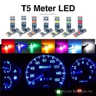 Meter Light Bulb 9LED T5/W3W Super Bright Car Interior Lamp Instrument Dashboard Lampu Kereta Lori V