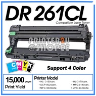 Compatible to Brothe* DR-261 DR-261CL Color Drum Cartridge for HL-3150CDN HL-3170CDw MFC-9140CDN MFC