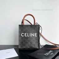 ⚡👜現貨 CELINE  Mini Vertical Cabas In Triomphe Canvas  Celine cabas 手袋 💎Carousell官方紫鑽認證💎 超多details實圖，有