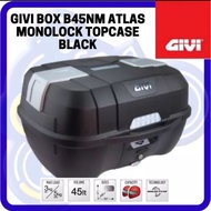 GIVI B45NM 45 LITER ATLAS MONOSHOCK TOPCASE BLACK MOTORCYCLE BOX GIVI ASIA
