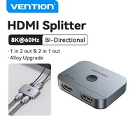 【ส่งจากไทย】Vention HDMI Splitter 4K 60Hz กล่องแยกสัญญาณHDMI 2.0 Bi-Direction Switcher 1x2/2x1 Adapte