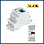 Mới skydance S1-DR AC TRIAC DMX Dimmer Din Rail 2 kênh đầu ra kênh đôi silicon DMX512 Bộ điều khiển 