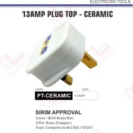 13AMP PLUG TOP - CERAMIC PTCERAMIC