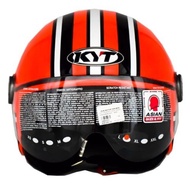 KYT Helmet Casco KYT Voodoo Lucky Eight Orange /BLACK