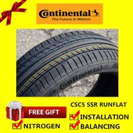 Continental Sport Contact 5 CSC5 SSR Runflat tyre tayar tire (With Installation)225/45R17 225/50R17 