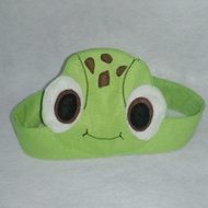 Topi Ikat Kepala Headband Karakter Hewan Kura-Kura Turtle Bando Pesta