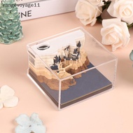 [Range11] Time Piece Calendar 2026 Desk Calendar With LED Light 3D Tear-away Calendar Paper Carving 
