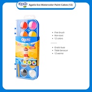 Watercolor Paint Cakes 12 Colors PC-C-1201 Agatis