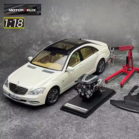 Motorhelix MH brand 1:18 scale S-Class S600L W221 car model Metal static display festive gift collec