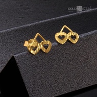 916 Gold Cherry Earrings