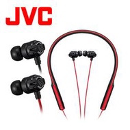 日本JVC HA-FX11XBT 重低音 藍牙無線 頸掛耳道式耳機【黑紅色】