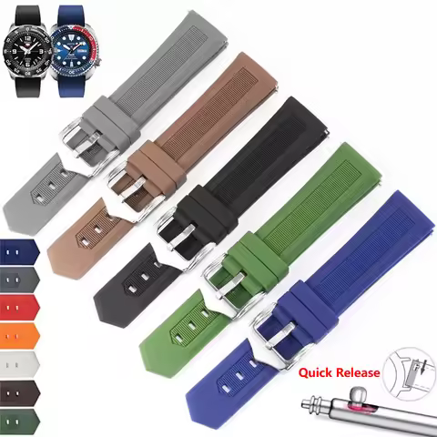 Quick Release Durable Flexible Silicone Watch Strap For Tissot and For Omega galaxy Sport Rubber wat