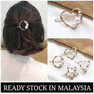 Korean Ins Sweet and Elegant 3-1 Peals Diamond Hairclips Girl Hairpins Pin Rambut Pin Wanita