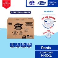 [Upgraded]Drypers DryPantz Baby Diapers M58/ L48/XL42/XXL36/XXXL20/XXXXL18 (8 packs) - Bubble Soft F
