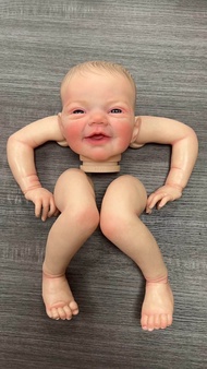 NPK 19inch Reborn Doll kit Charlie painted Doll kit Unfinished Doll parts with Hand Draw Hair Lifeli