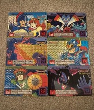 經典  勇者鬥惡龍第1代閃卡  三角閃   【1號閃卡】DRAGON QUEST PART 1閃咭  全套6閃                           【日版1991年出品】       