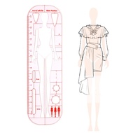 Human Template Fashion Ruler Fashion Woman Body Model Ruler for Clothes Designer Tool Fashion Drawin