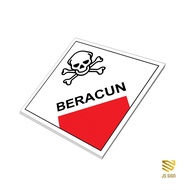 SAFETYSIGN K3 SYMBOL WASTE B3 - WITH 3MM PLATE