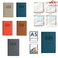 VALENTINE1 2026 Schedule Planner, Wear-resistant Thick Paper A5 Daily Planner Notebook, Efficient Ti