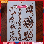 Plastic Flower Template Environmental DIY Drawing Template Drawing Tool for Kids