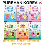 [Pinkfong] Home schooling workbook My first Words Learning English words book(6 books)