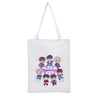 Totebag Enhypen Chibi Lucu Kpop Korea Tas Serut Kanvas Wanita Cewek Aesthetic Jake Jay