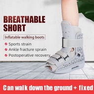 Fracturer Ankle Walker Air Pump CAM Orthopedic Walker Boot for Ankle &amp; Foot Injuries Ankle Brace Sleeves Support 3D Weave Elastic Bandage Foot Protective