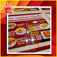 ◨ ◳ ✓ AIZ A4 Sintra Board Menu (Layout &print)